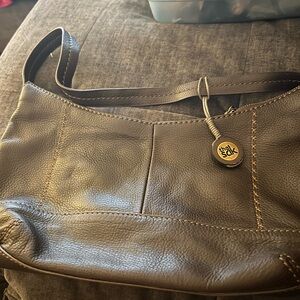 The Sak Black Leather Shoulder Bag